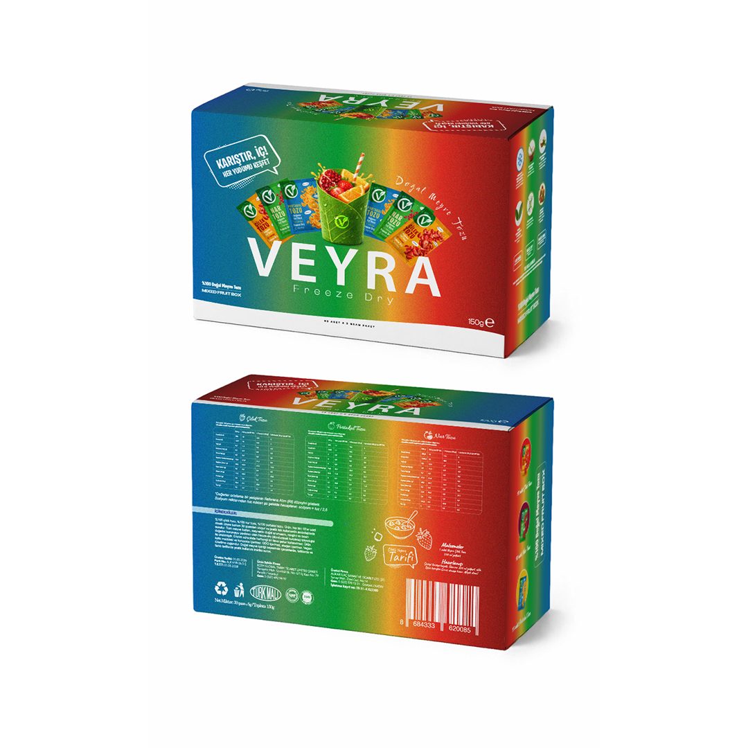 Veyra Mixed Fruit Box 30'lu Meyve Tozu - Görsel 3